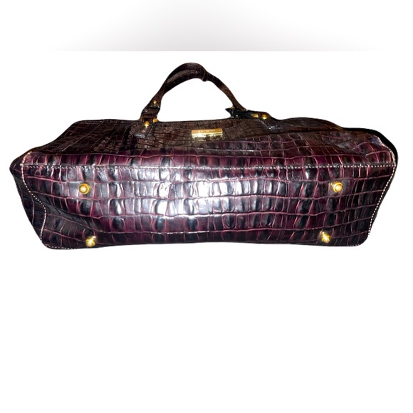 Brahmin Alligator embossed large tote shoulder bag - Picture 3 of 10